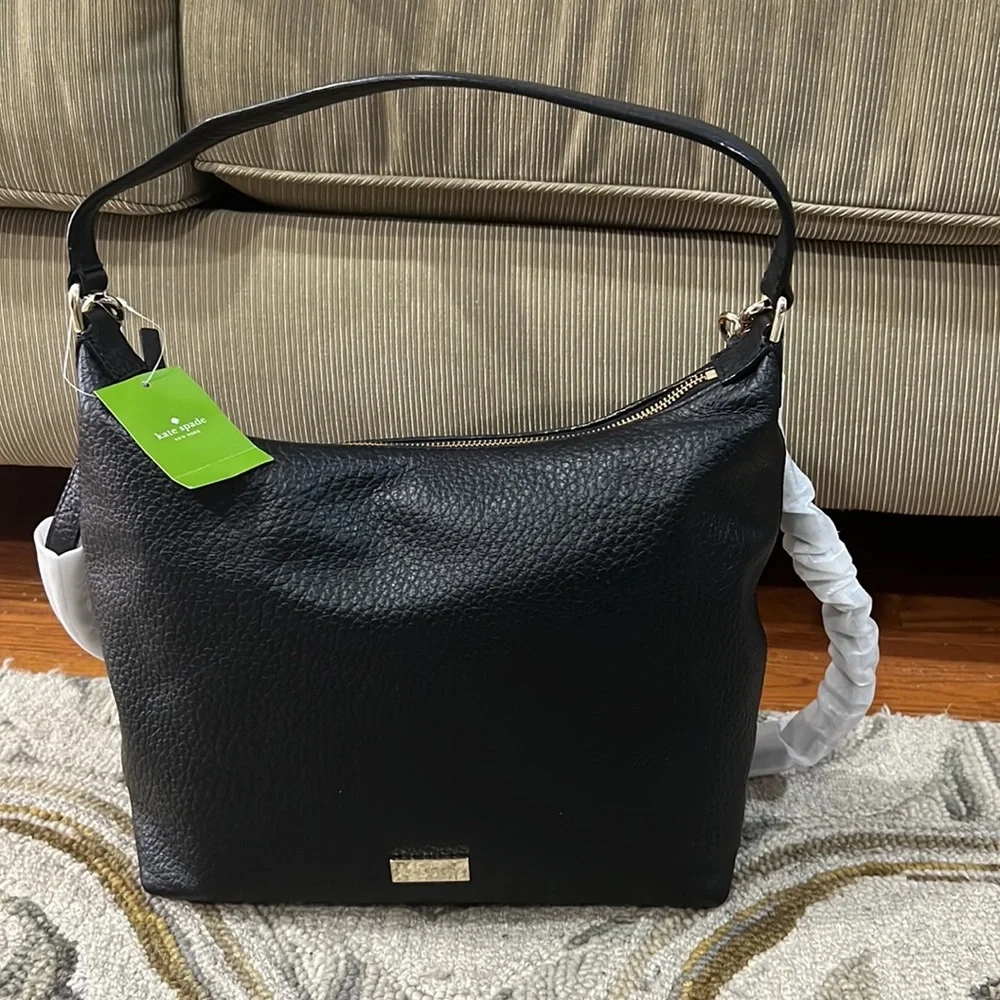 ♠️Kate spade NWT $498 Kaia prospect place black satchel shoulder bag gorgeous♠️